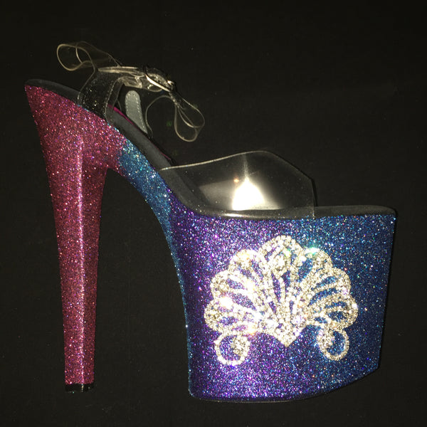 8" Siren Diamond Rainbow Ombre