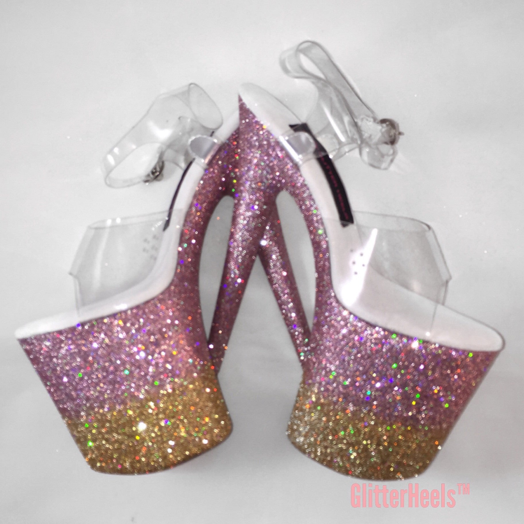 8" Pink-Gold Ombre