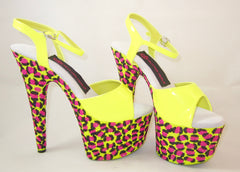 7" Jungle Leopard Glitter Heels