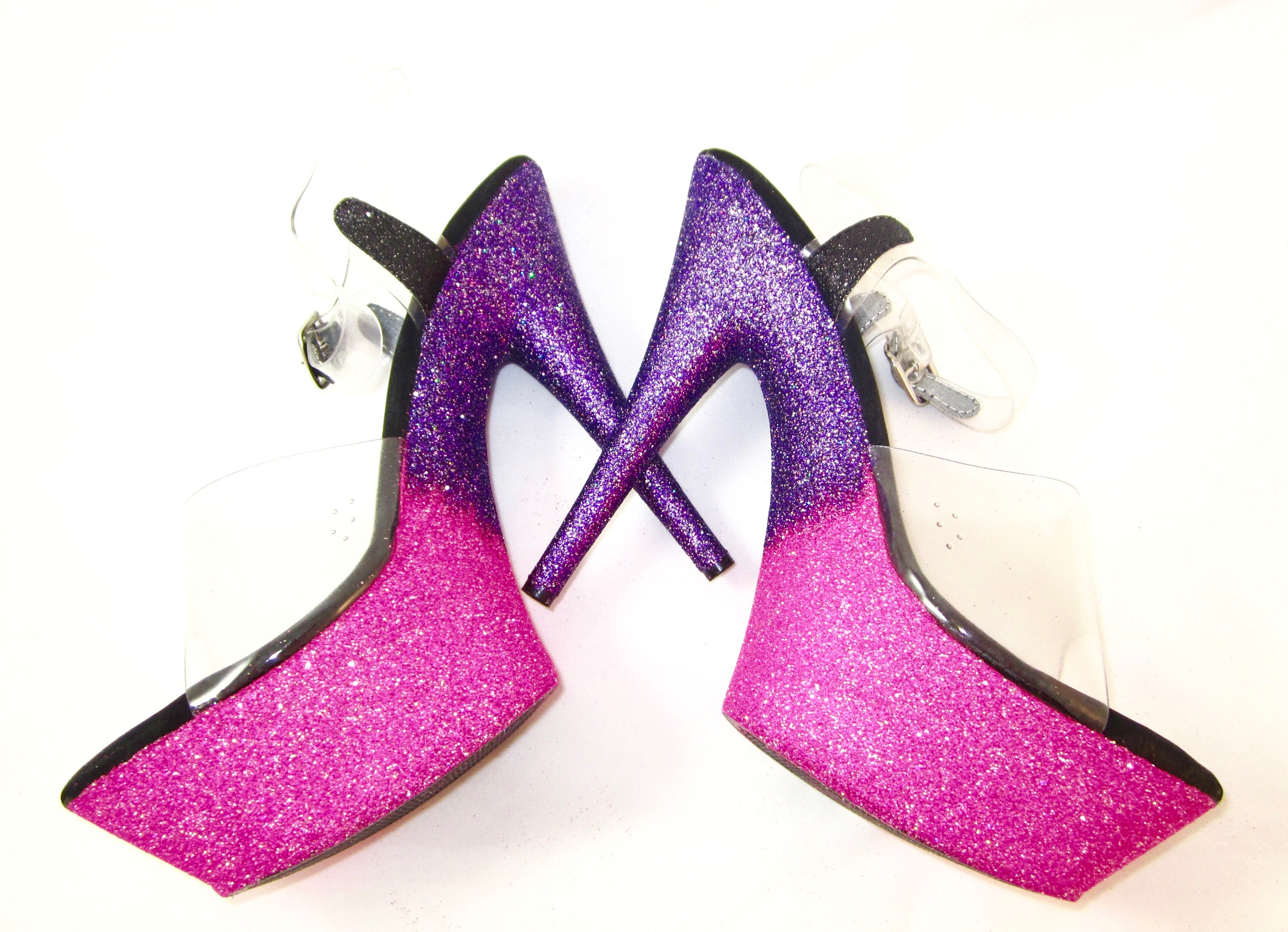 6" Shocking Pink/Purple Ombre