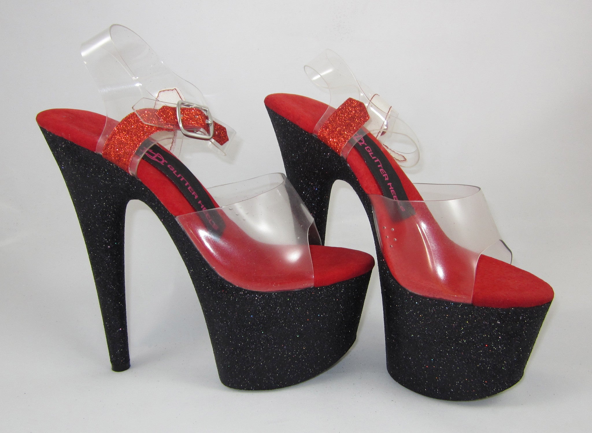 7" Black with Red Footbed