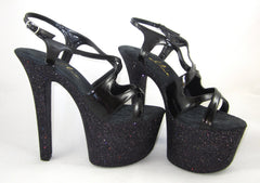 7" Black Nadia with Black Straps ~READY TO SHIP~