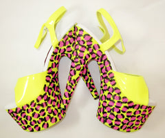 7" Jungle Leopard Glitter Heels