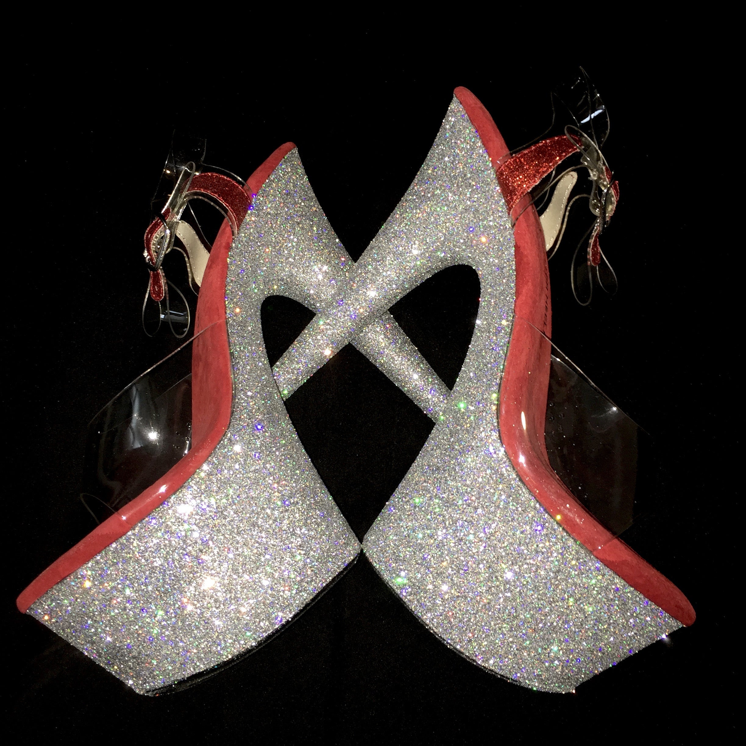 7" Silver on Red Footbed