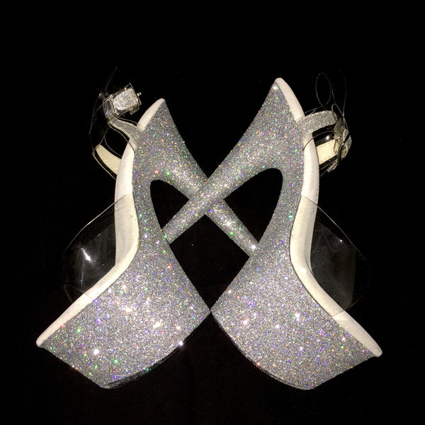 7" Silver with White Footbed
