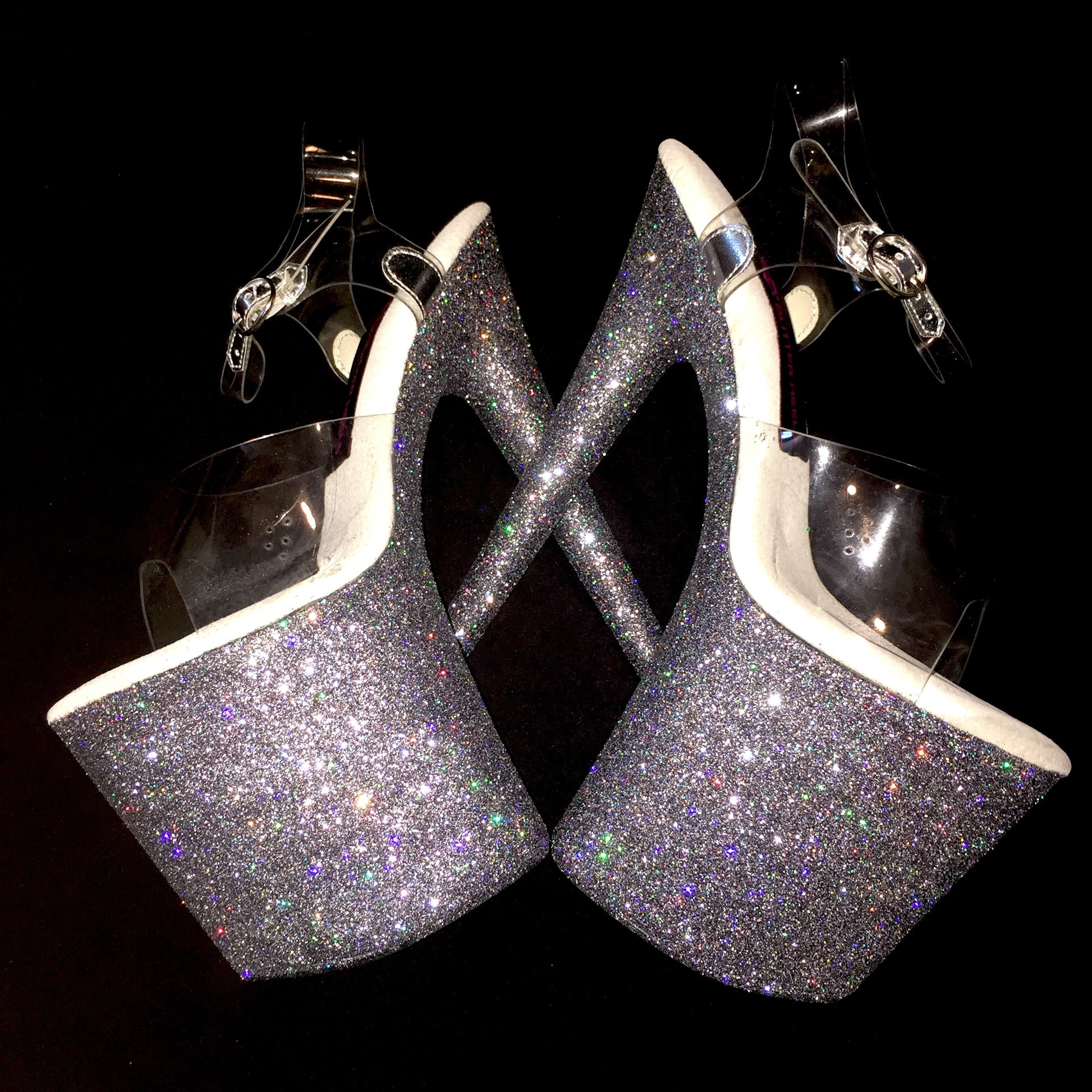 8" Gunmetal with White Footbed