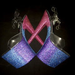 8" Maddie Sparkle Rainbow Ombre
