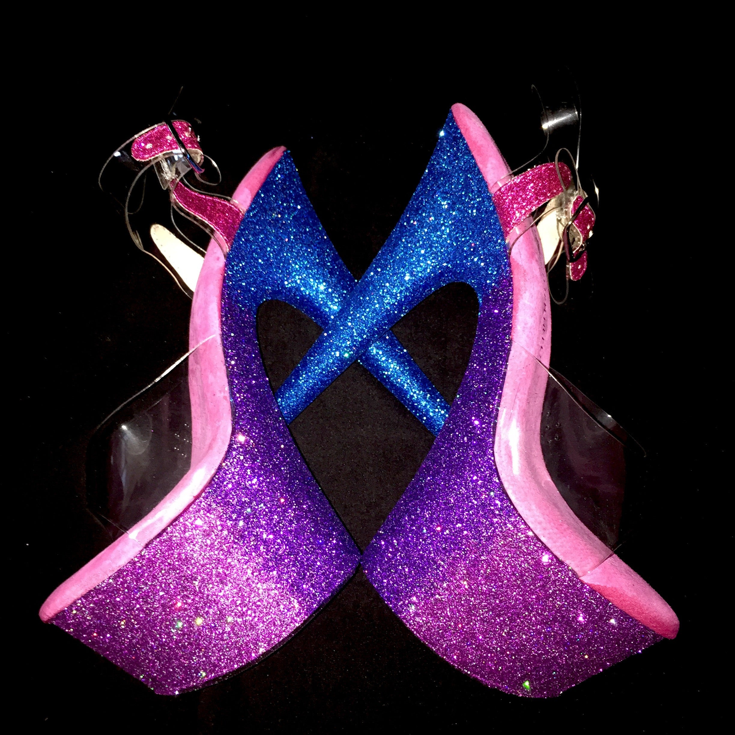 7" Fuchsia -Purple -Royale Ombre