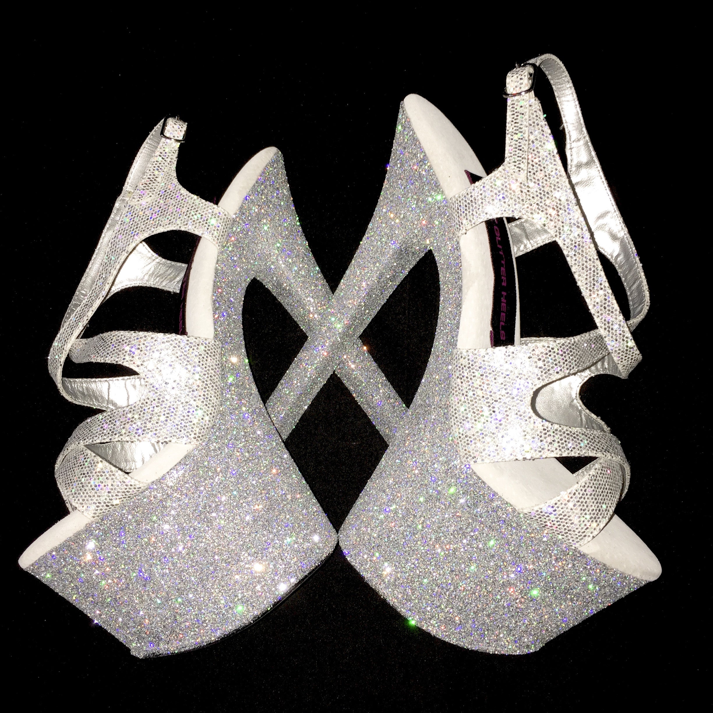 7" Silver Nadia with Silver Straps