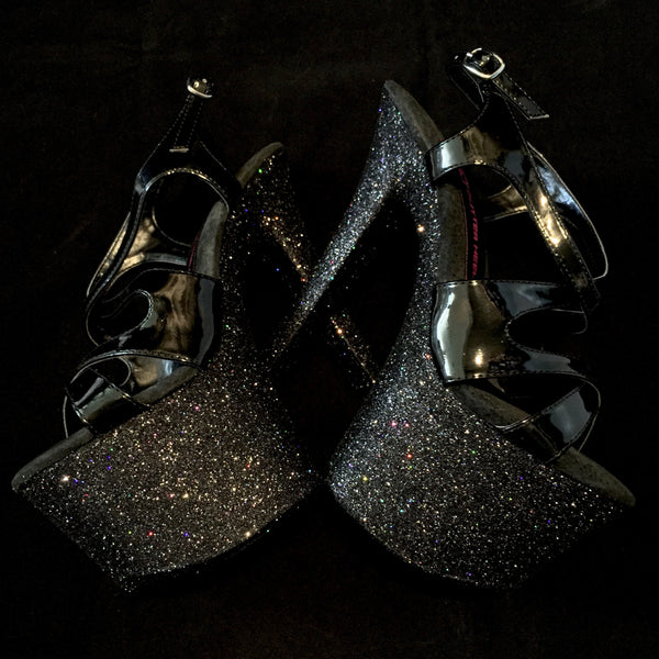 7" Black Nadia with Black Straps ~READY TO SHIP~