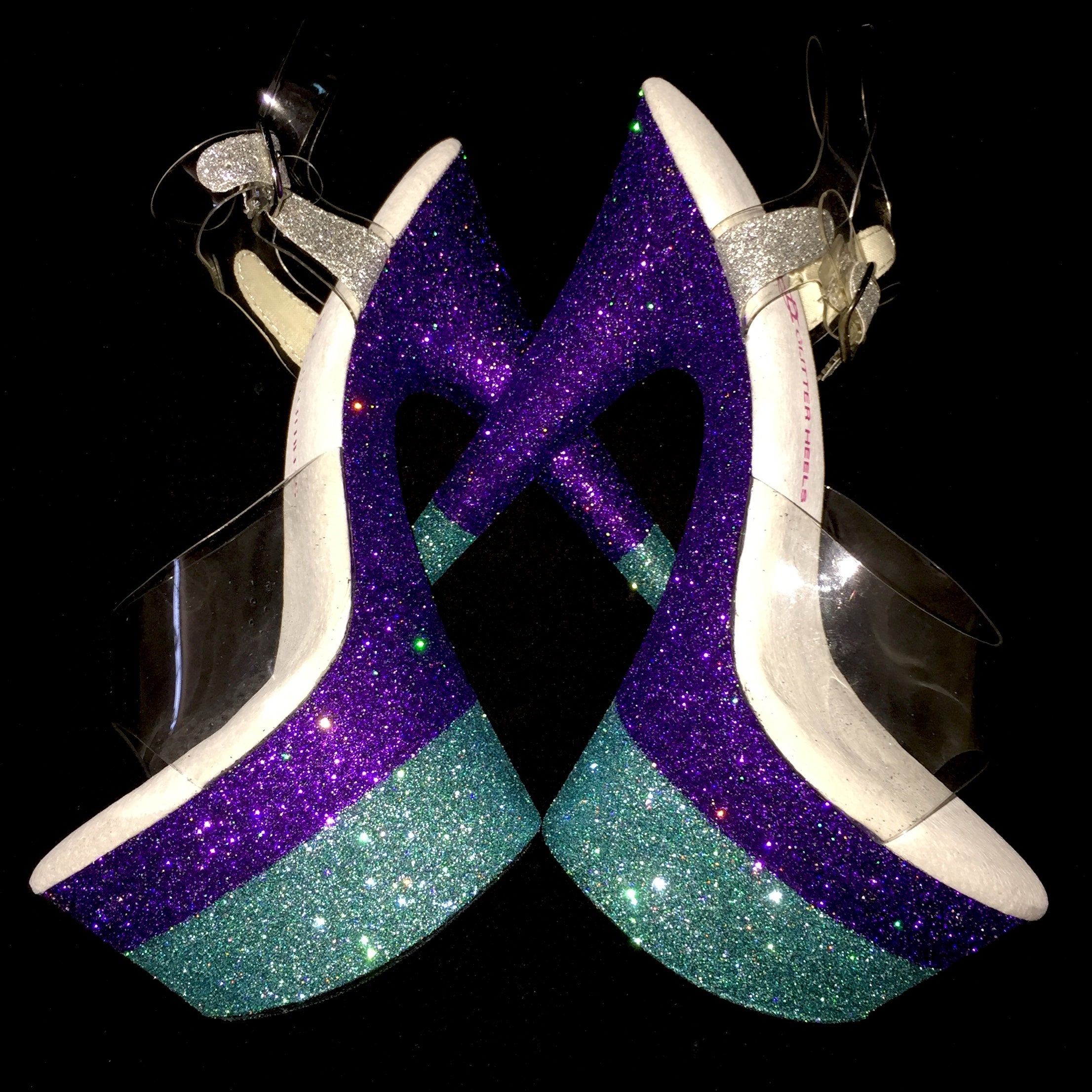 7" Purple and Turquoise