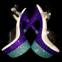 7" Purple and Turquoise