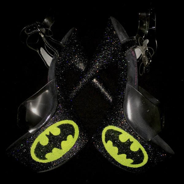 7" Batman Glitter Heels