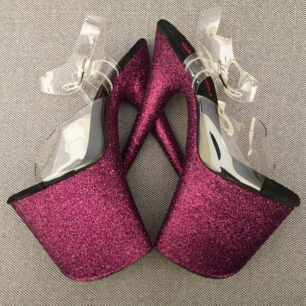 8" Pinot VEGAN Glitter Heels